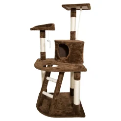 SPOCADO "Rovers" Kratzbaum für Katzen 120 x 55 x 55 cm braun