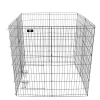 SPOCADO "United" Freilaufgehege 8 tlg. faltbar 122 × 61 cm schwarz