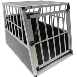 SPOCADO "Villa" Hunde Transportbox 91 x 69 x 65 cm schwarz/grau