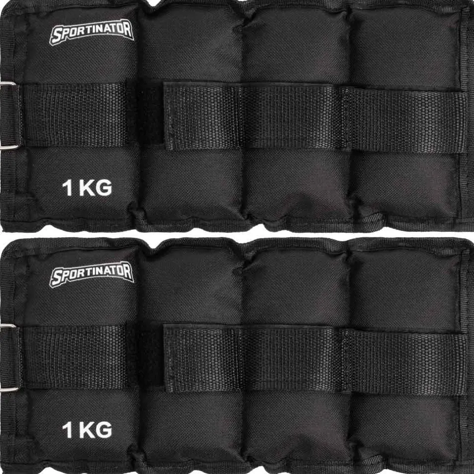 SPORTINATOR Arm- & Bein-Gewichtsmanschetten 1 kg 2 Stück