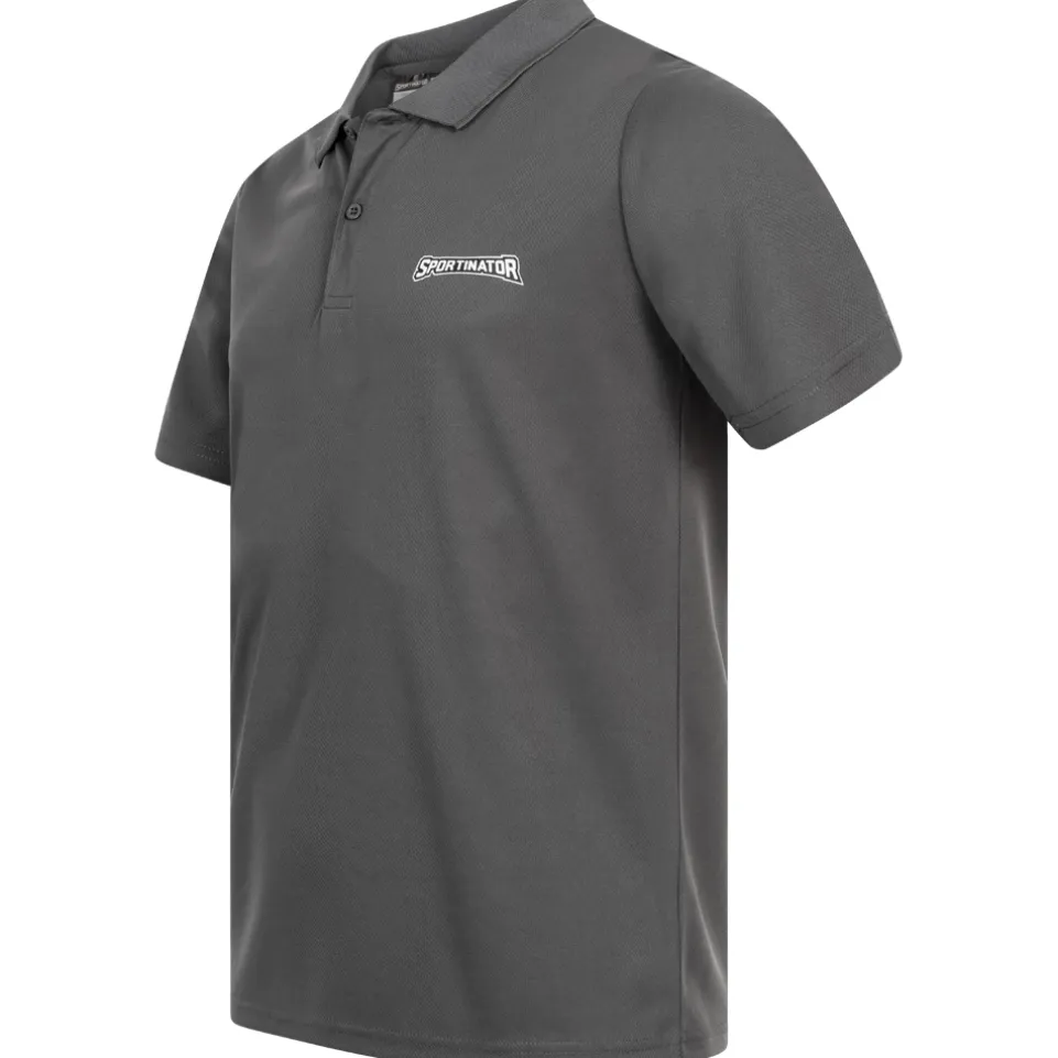 SPORTINATOR Essentials Herren Training Polo-Shirt grau