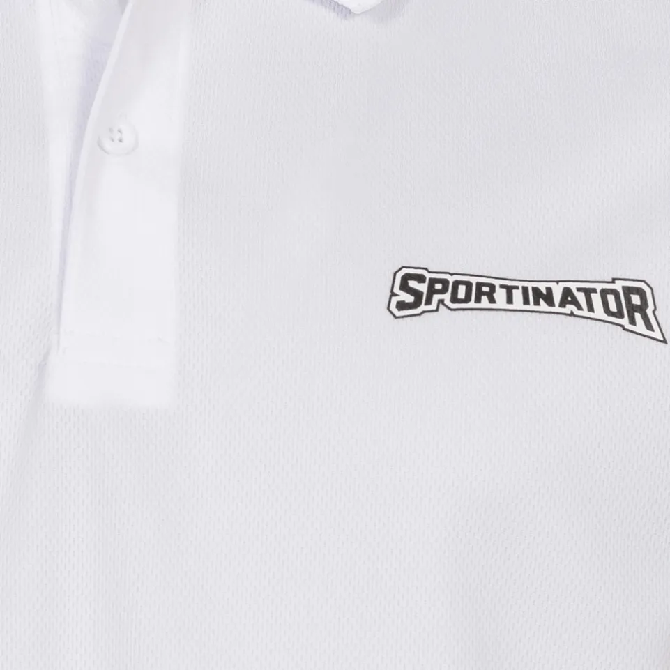 SPORTINATOR Essentials Herren Training Polo-Shirt weiß