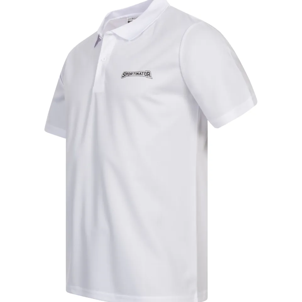 SPORTINATOR Essentials Herren Training Polo-Shirt weiß