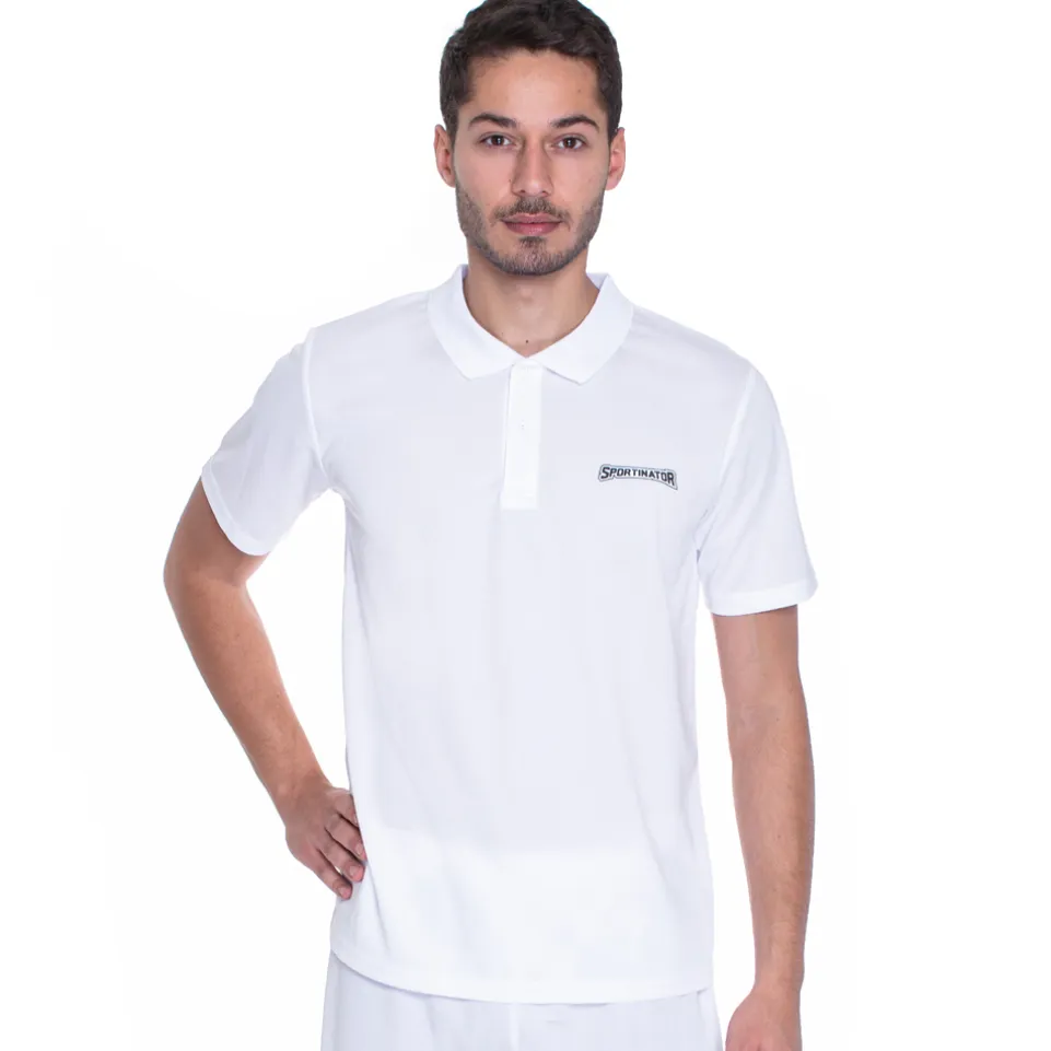 SPORTINATOR Essentials Herren Training Polo-Shirt weiß
