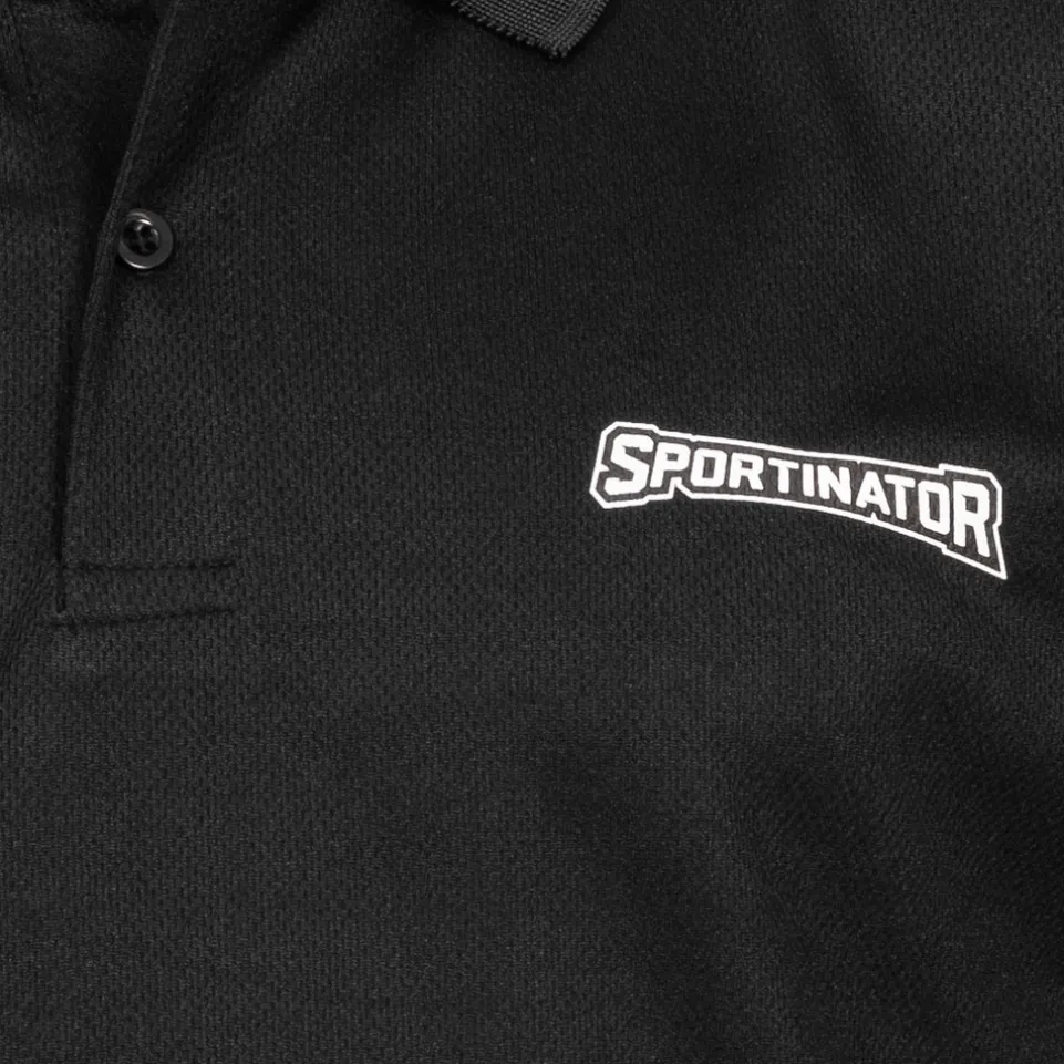 SPORTINATOR Essentials Herren Training Polo-Shirt schwarz