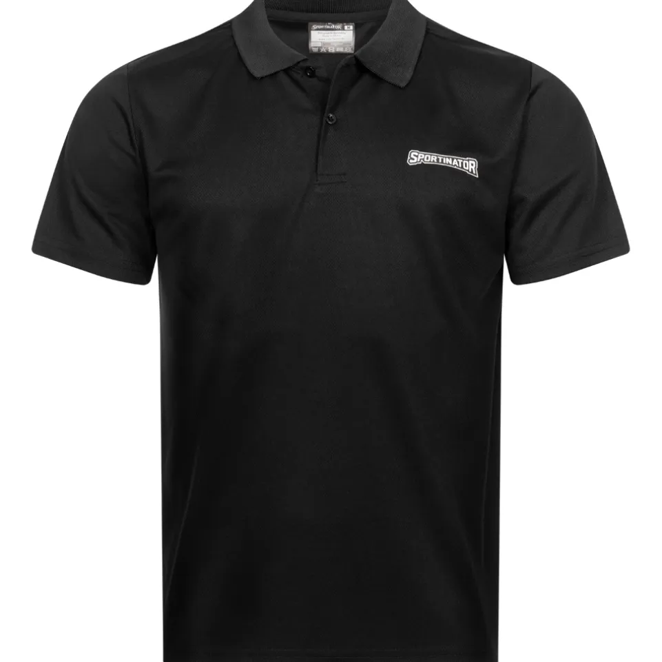 SPORTINATOR Essentials Herren Training Polo-Shirt schwarz