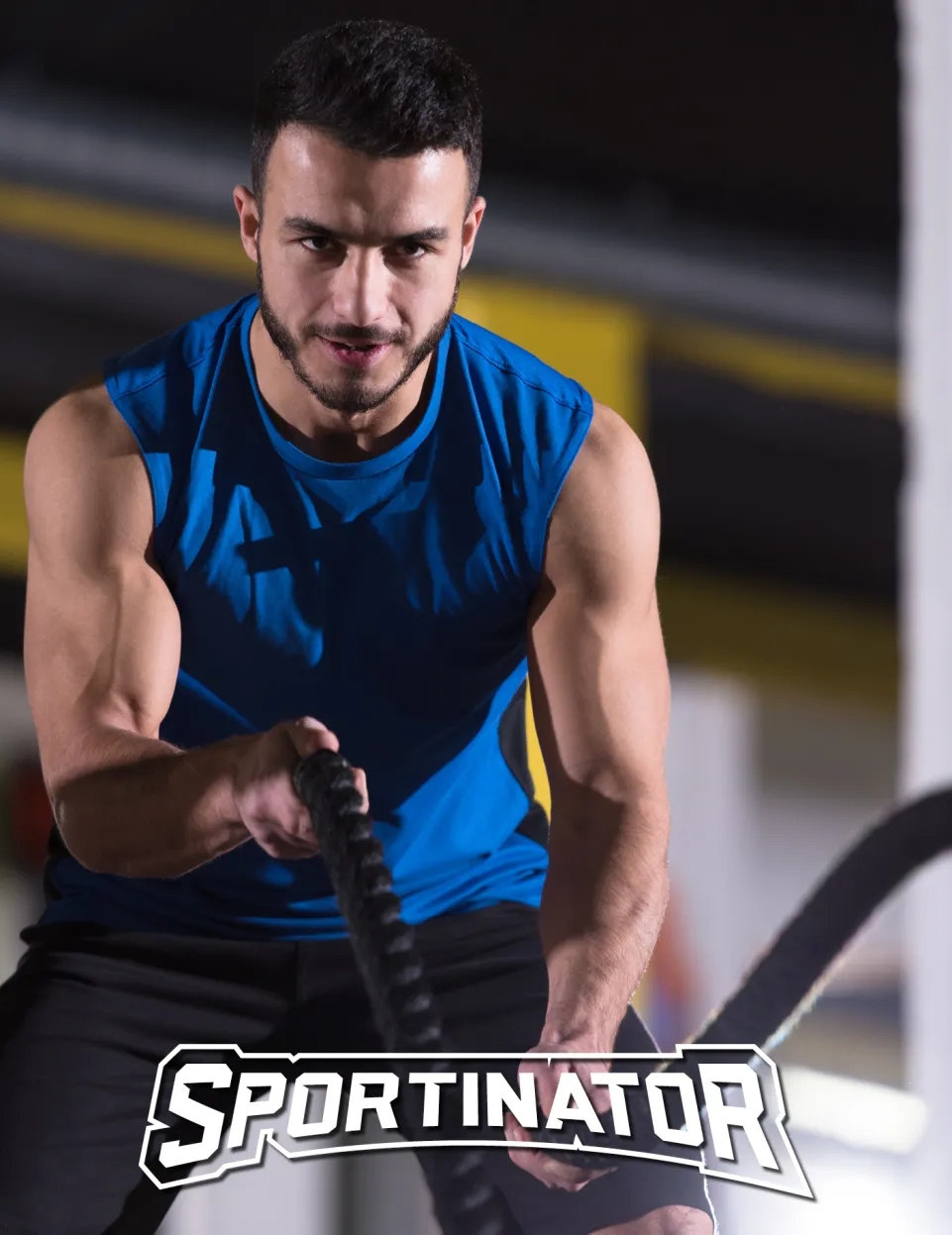 SPORTINATOR Fitness Battle Rope Trainingsseil 9 m