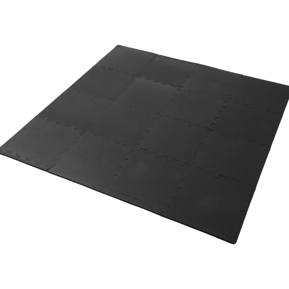 SPORTINATOR Fitness Bodenschutzmatte 18er-Set 30cm schwarz