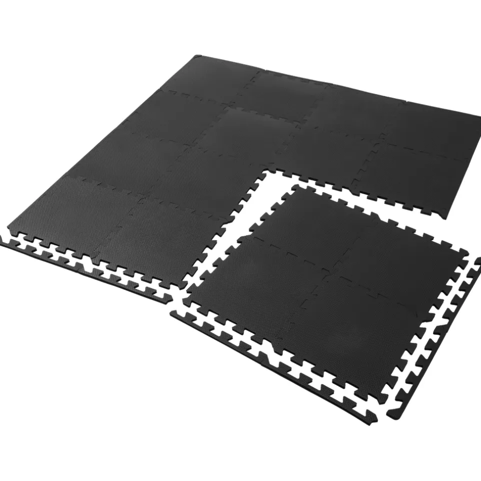 SPORTINATOR Fitness Bodenschutzmatte 18er-Set 30cm schwarz