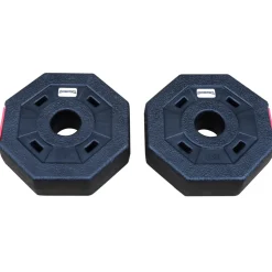 SPORTINATOR 1 kg Bumper Plates Fitness Hantelscheiben 2er-Set