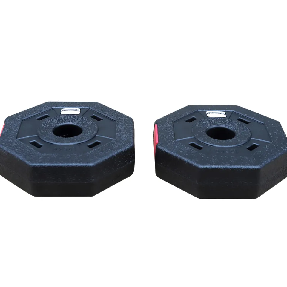 SPORTINATOR 1,25 kg Bumper Plates Fitness Hantelscheiben 2er-Set