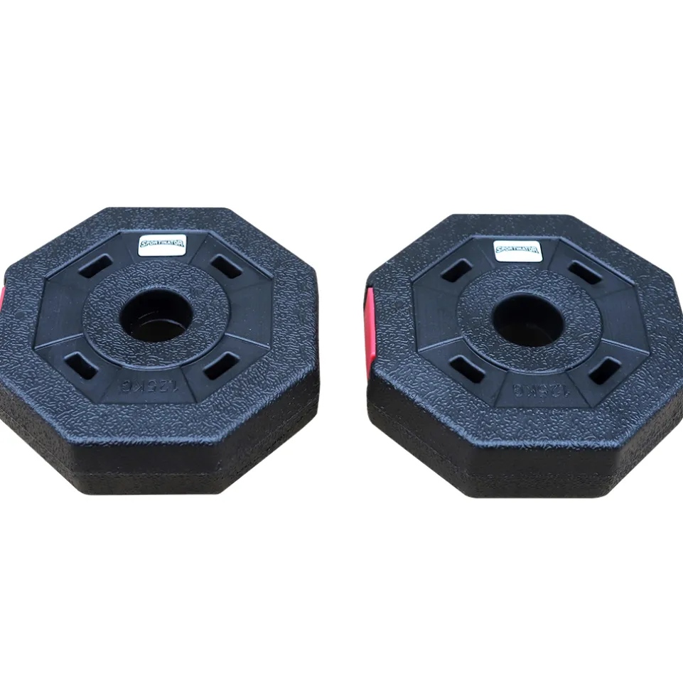 SPORTINATOR 1,25 kg Bumper Plates Fitness Hantelscheiben 2er-Set