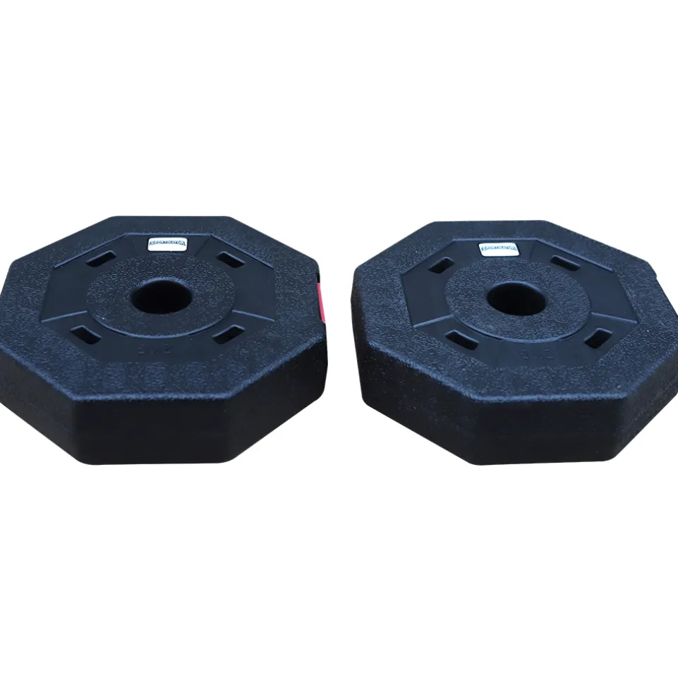 SPORTINATOR 2 kg Bumper Plates Fitness Hantelscheiben 2er-Set
