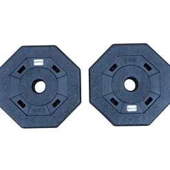 SPORTINATOR 2,5 kg Bumper Plates Fitness Hantelscheiben 2er-Set