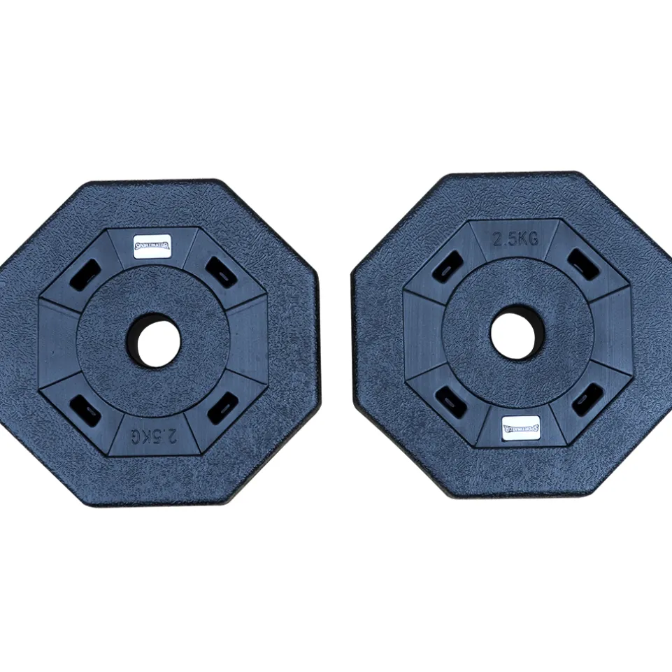 SPORTINATOR 2,5 kg Bumper Plates Fitness Hantelscheiben 2er-Set
