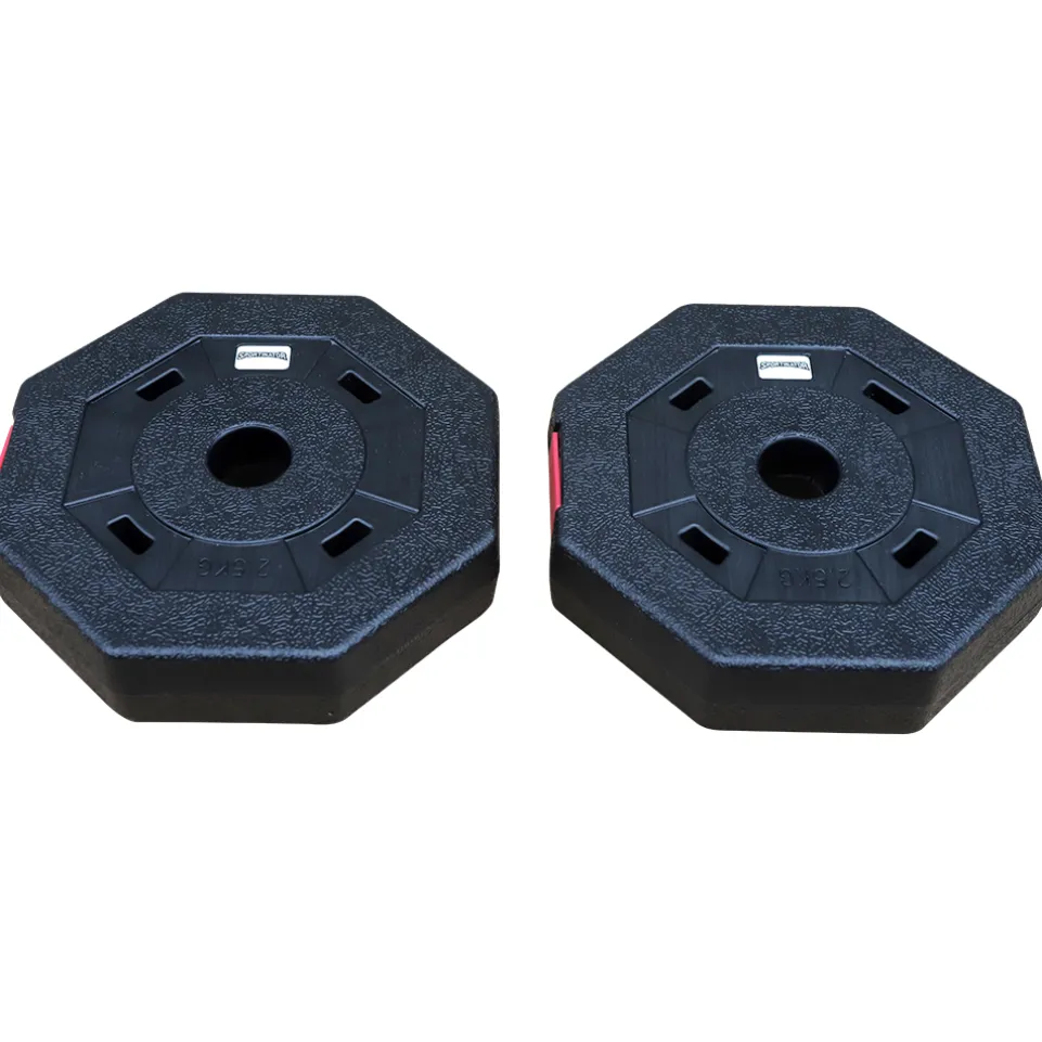 SPORTINATOR 2,5 kg Bumper Plates Fitness Hantelscheiben 2er-Set