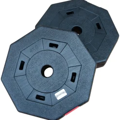 SPORTINATOR 4kg Bumper Plates Fitness Hantelscheiben 2er-Set