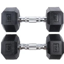 SPORTINATOR 5 kg Hexagon Hantel 2er-Set