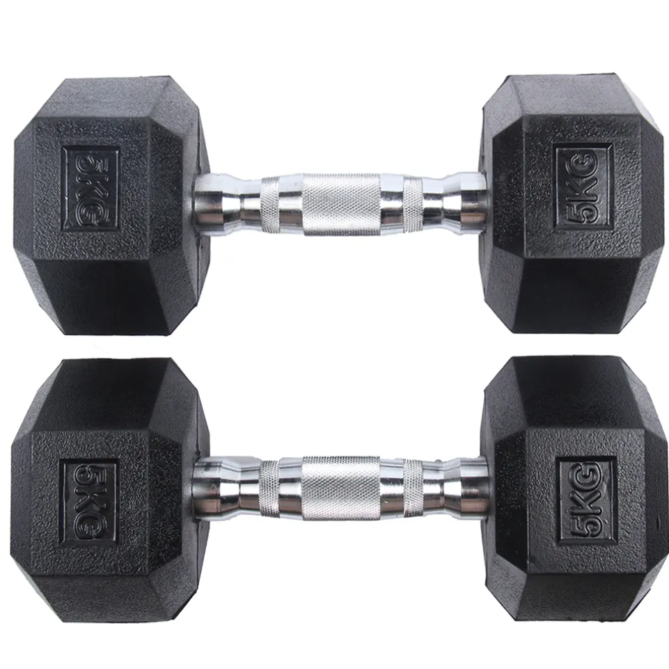 SPORTINATOR 5 kg Hexagon Hantel 2er-Set