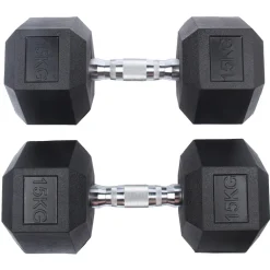 SPORTINATOR 15 kg Hexagon Hantel 2er-Set