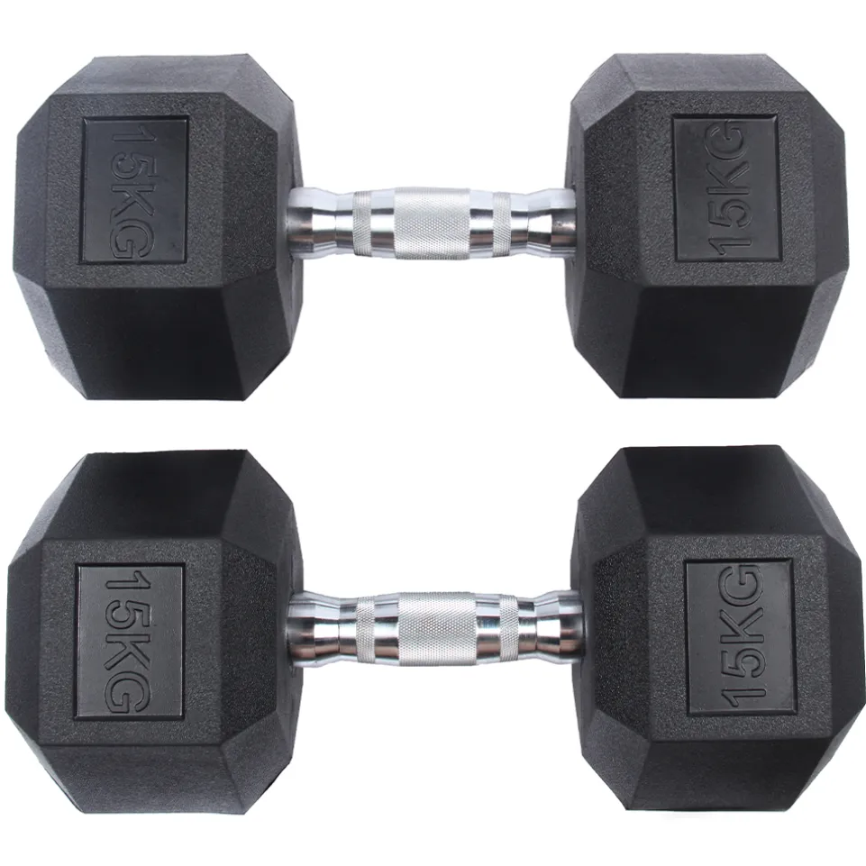 SPORTINATOR 15 kg Hexagon Hantel 2er-Set