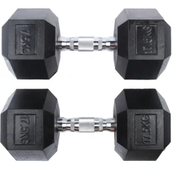 SPORTINATOR 17,5 kg Hexagon Hantel 2er-Set