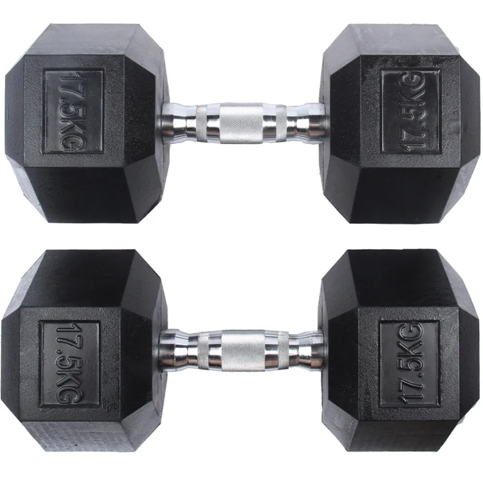 SPORTINATOR 17,5 kg Hexagon Hantel 2er-Set