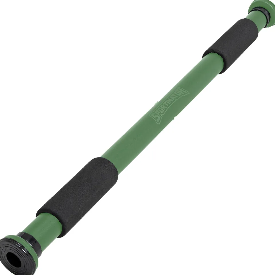 SPORTINATOR Klimmzugstange für Türrahmen 60 - 100 cm grün