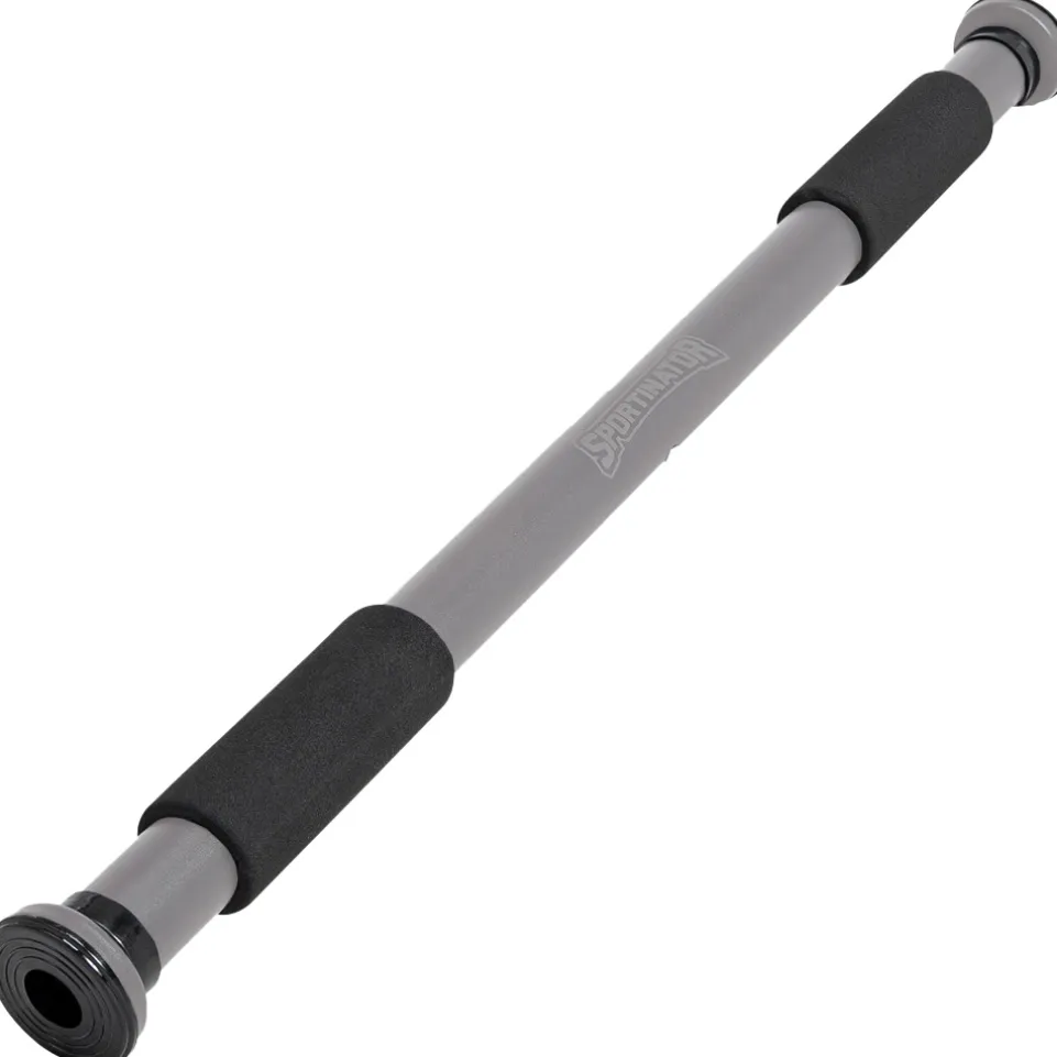 SPORTINATOR Klimmzugstange für Türrahmen 60 - 100 cm grau