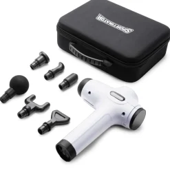 SPORTINATOR "Level Up" Massagepistole inkl. Zubehör weiß