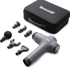 SPORTINATOR "Level Up" Massagepistole inkl. Zubehör grau