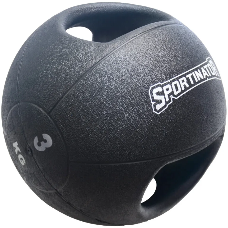 SPORTINATOR Premium Medizinball mit Griffe 3kg