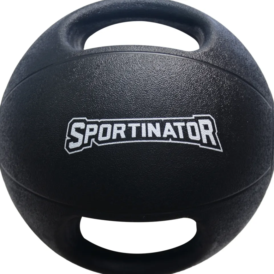 SPORTINATOR Premium Medizinball mit Griffe 4kg