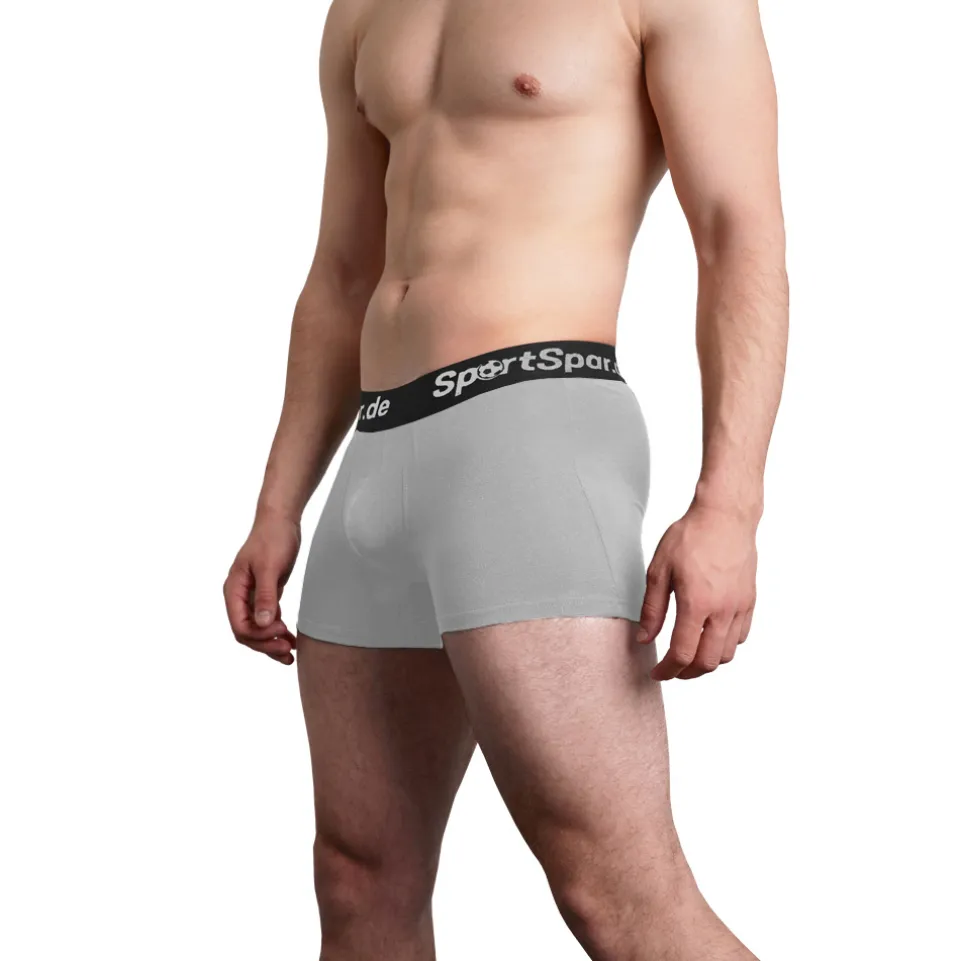 Sportspar.de Herren "Double Sparbuchse" Boxershorts 2er-Pack grau