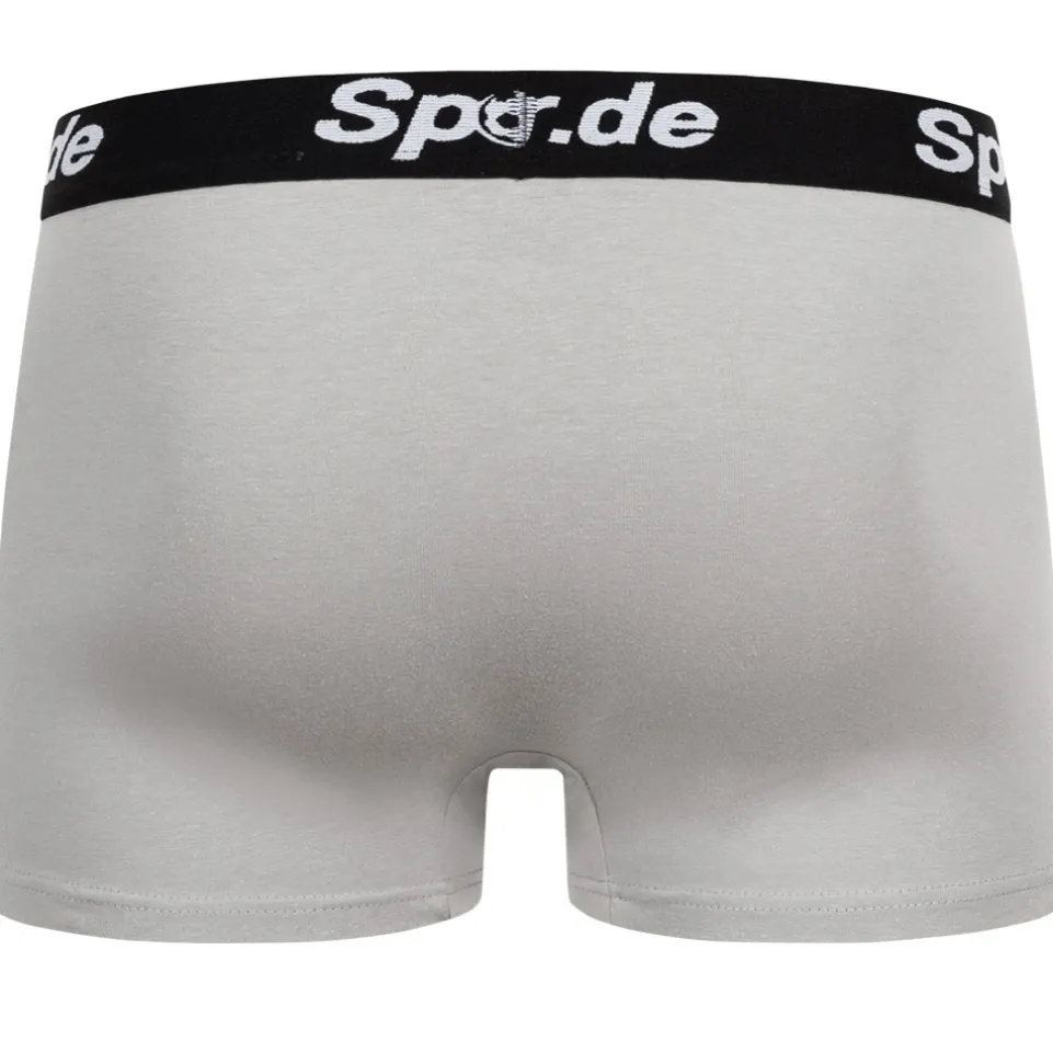 Sportspar.de Herren "Double Sparbuchse" Boxershorts 2er-Pack grau