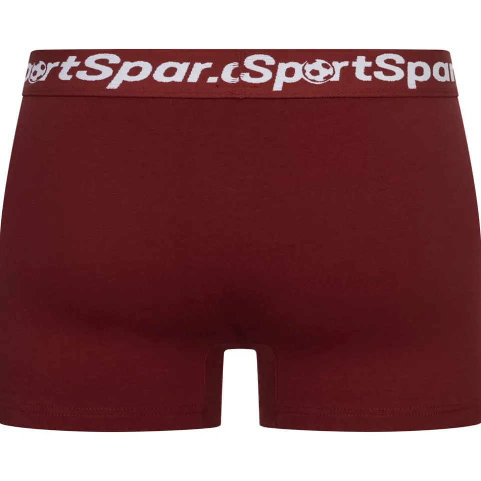 Sportspar.de Herren "Double Sparbuchse" Boxershorts 2er-Pack weinrot