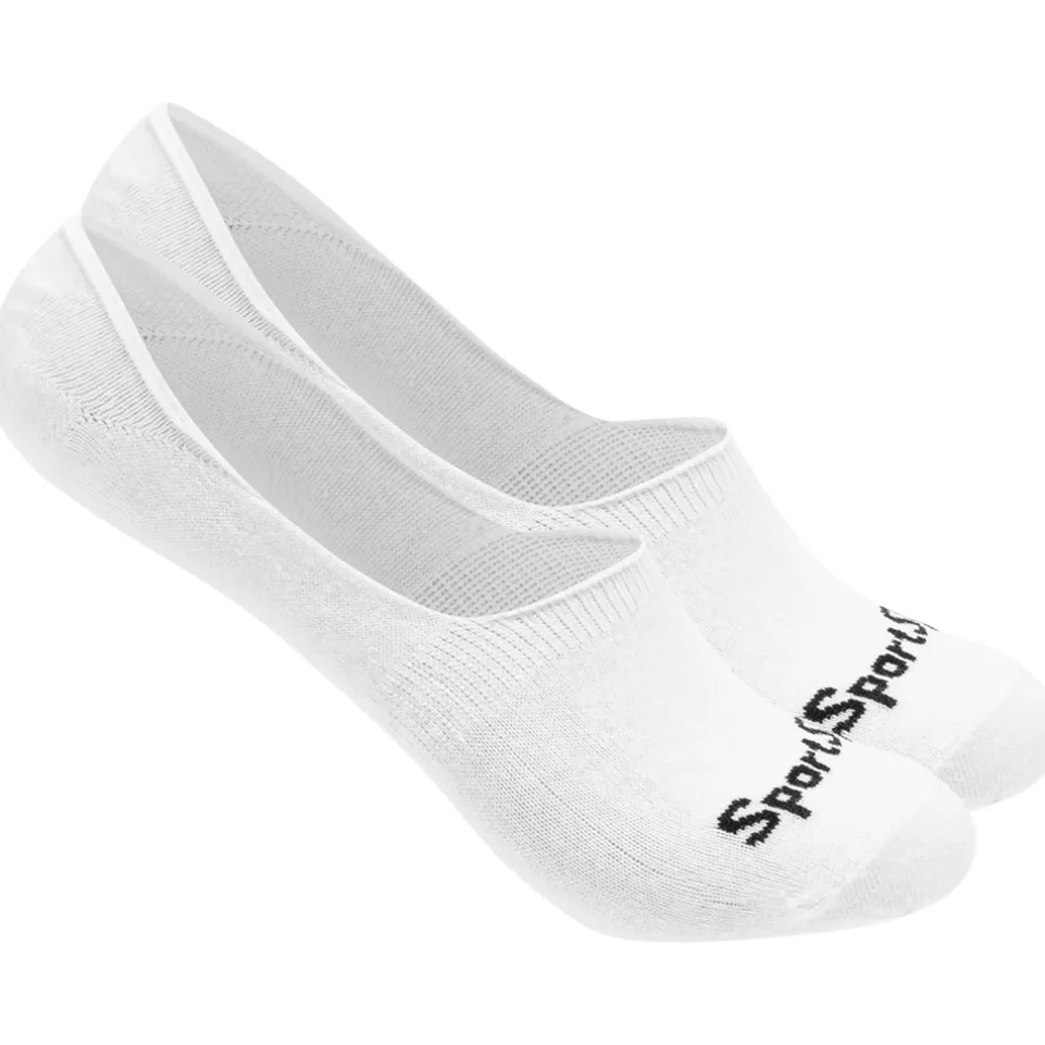 SportSpar.de "Sparlinge" Füßlinge Sneaker Socken 3 Paar weiß