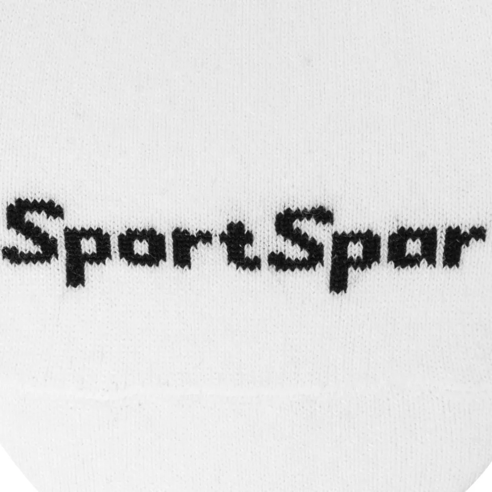 SportSpar.de "Sparlinge" Füßlinge Sneaker Socken 3 Paar weiß