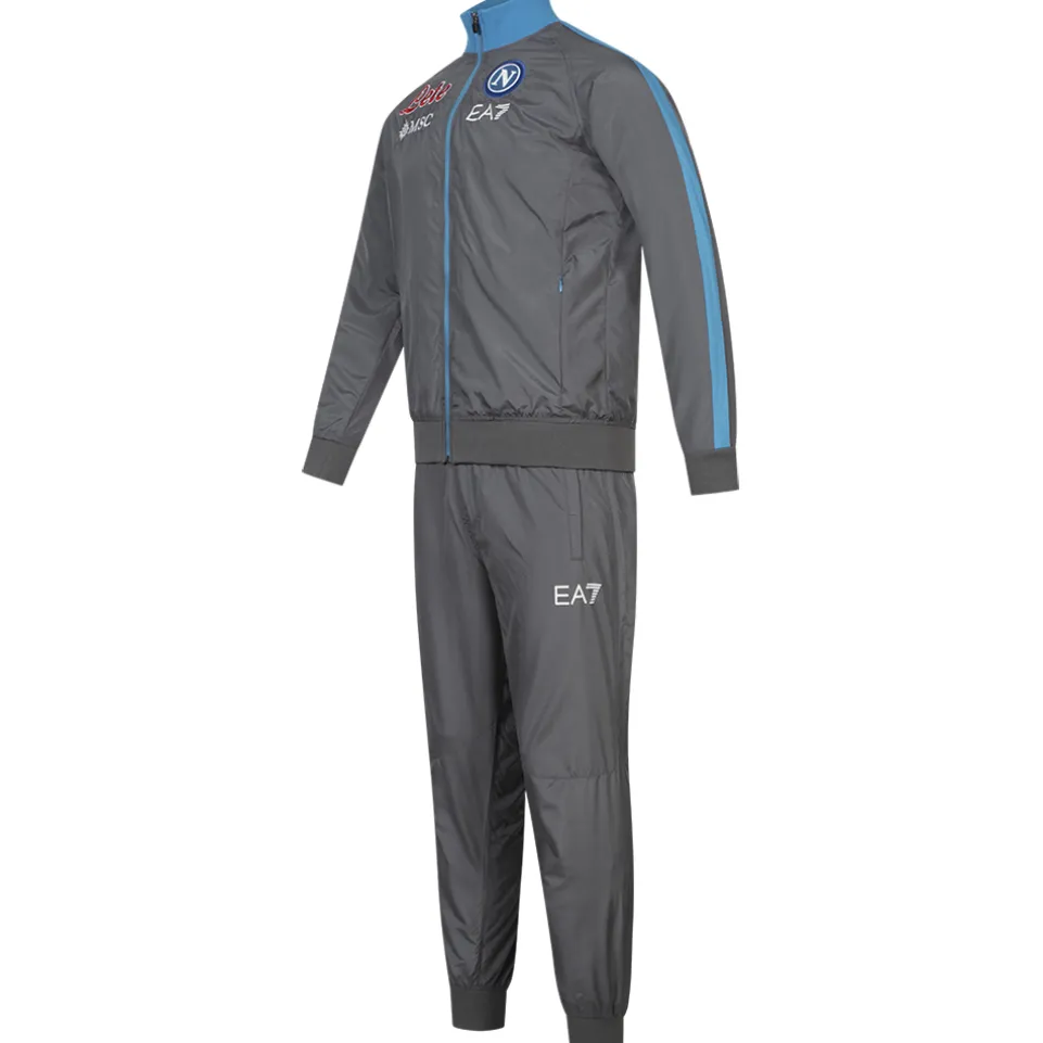 SSC Neapel EA7 Emporio Armani Herren Präsentationsanzug grau EASSCN23R15-MAGNET