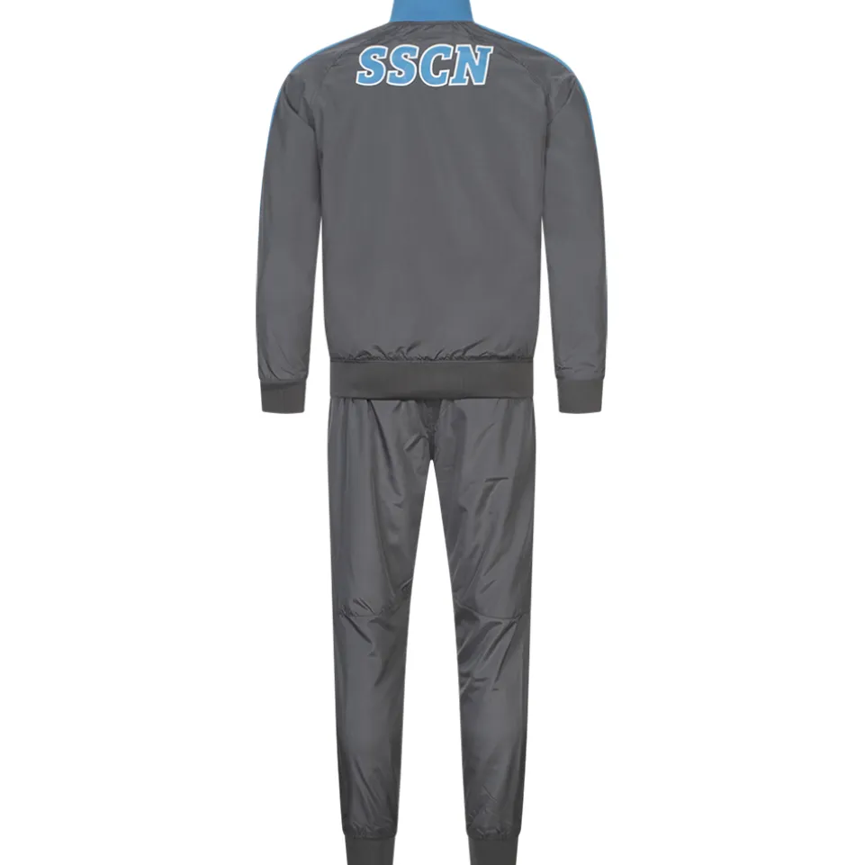 SSC Neapel EA7 Emporio Armani Herren Präsentationsanzug grau EASSCN23R15-MAGNET