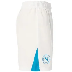 SSC Neapel EA7 Emporio Armani Herren Heim Shorts EASSCN25G13-WHITE-AZZURO