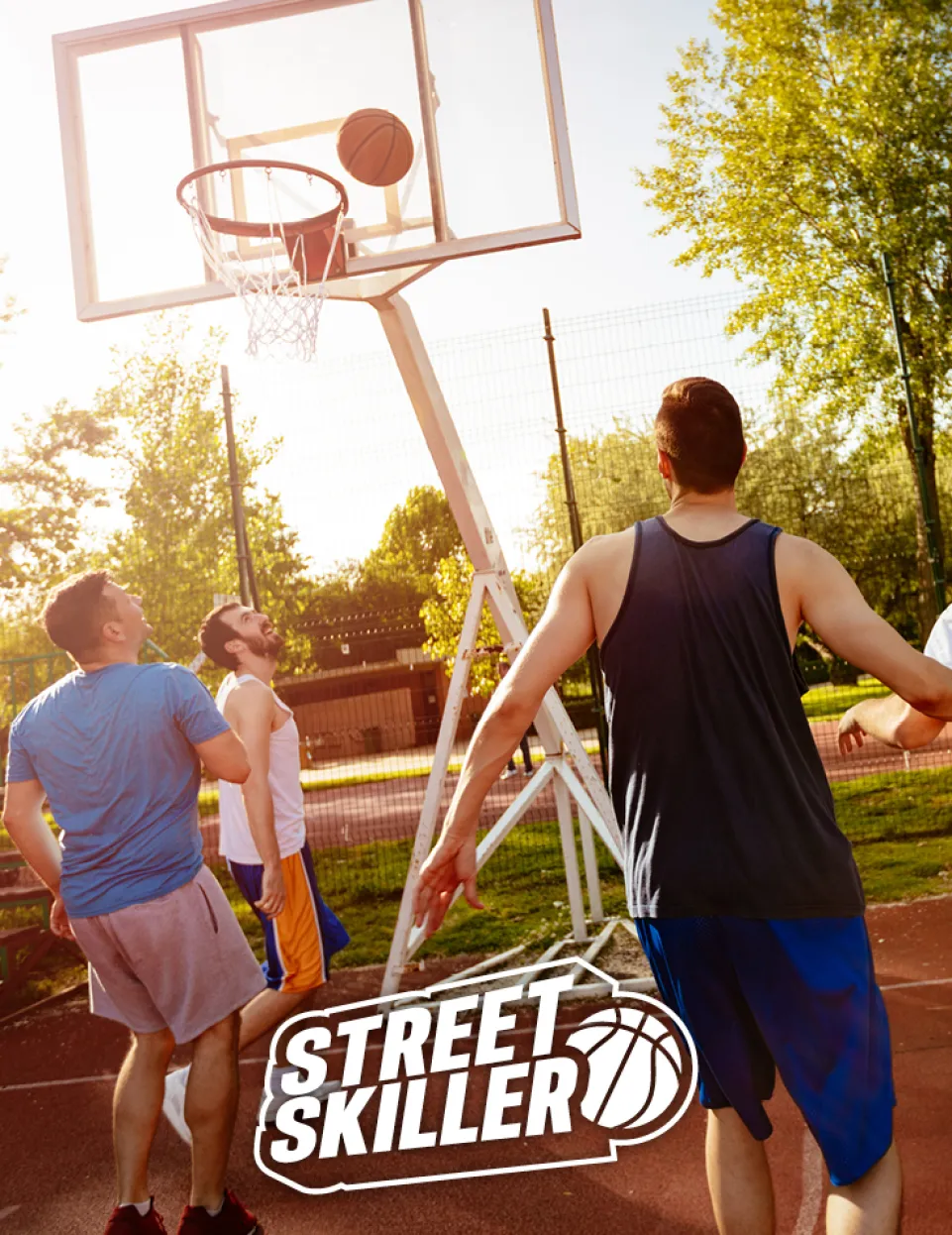 STREETSKILLER höhenverstellbarer Outdoor Basketballkorb 2,00 - 3,05 m