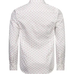 TED BAKER Ardea Dot Herren Langarm Hemd 272171-WHITE