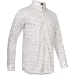 TED BAKER Ardea Dot Herren Langarm Hemd 272171-WHITE