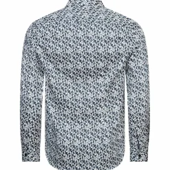 TED BAKER Capua Small Floral Herren Langarm Hemd 272163-WHITE