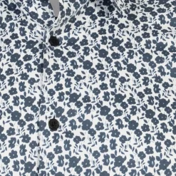 TED BAKER Capua Small Floral Herren Langarm Hemd 272163-WHITE
