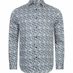 TED BAKER Capua Small Floral Herren Langarm Hemd 272163-WHITE
