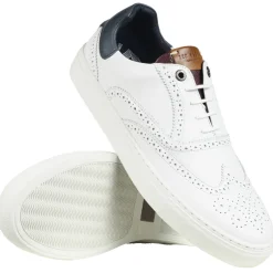 TED BAKER Dennton Cupsole Herren Leder Schuhe 243218-WHITE