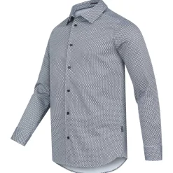 TED BAKER Faenza Geo Herren Langarm Hemd 272167-NAVY