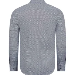 TED BAKER Faenza Geo Herren Langarm Hemd 272167-NAVY